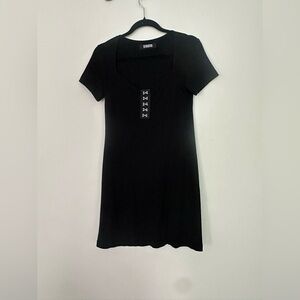 Reformation Black Knit Dress